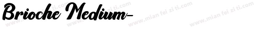 Brioche Medium字体转换